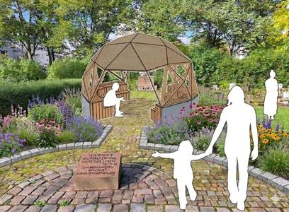 Quelle: Vision Dome, Entwurf Vision Dome Kindergräberfeld_Foto Vision Dome Visualisierung Vision Dome - Kuppel der Verbundeheit