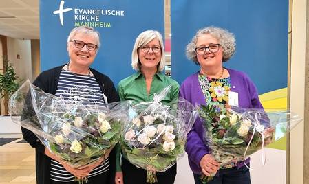 Quelle: ekma/de Vos Die drei Mannheimer Landessynodalen