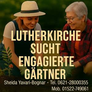 Zwei Damen freuen sich über ihre Arbeit im Garten