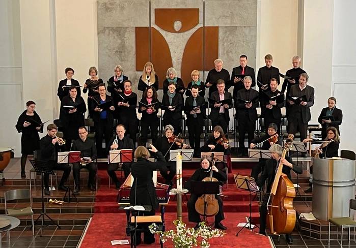 Foto von der Aufführung der Bachkantate 