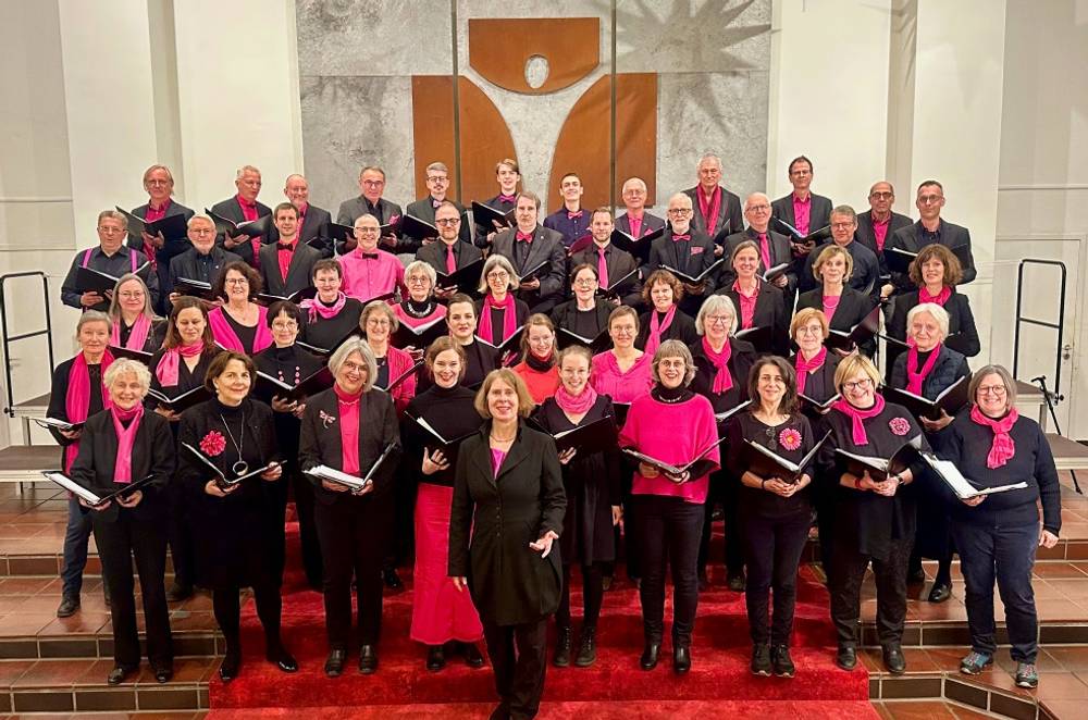 Die Melanchthonkantorei im Dezember 2024 in der Melanchthonkirche