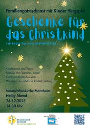 Quelle: EGidN BRV Plakat für das Kindermusical "Geschenke für das Christkind"