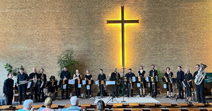 Foto von der Posaunenchor-Matinee im Juli 2026