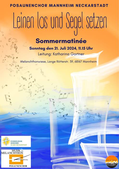 Plakat für Posaunenchormatinee 2024